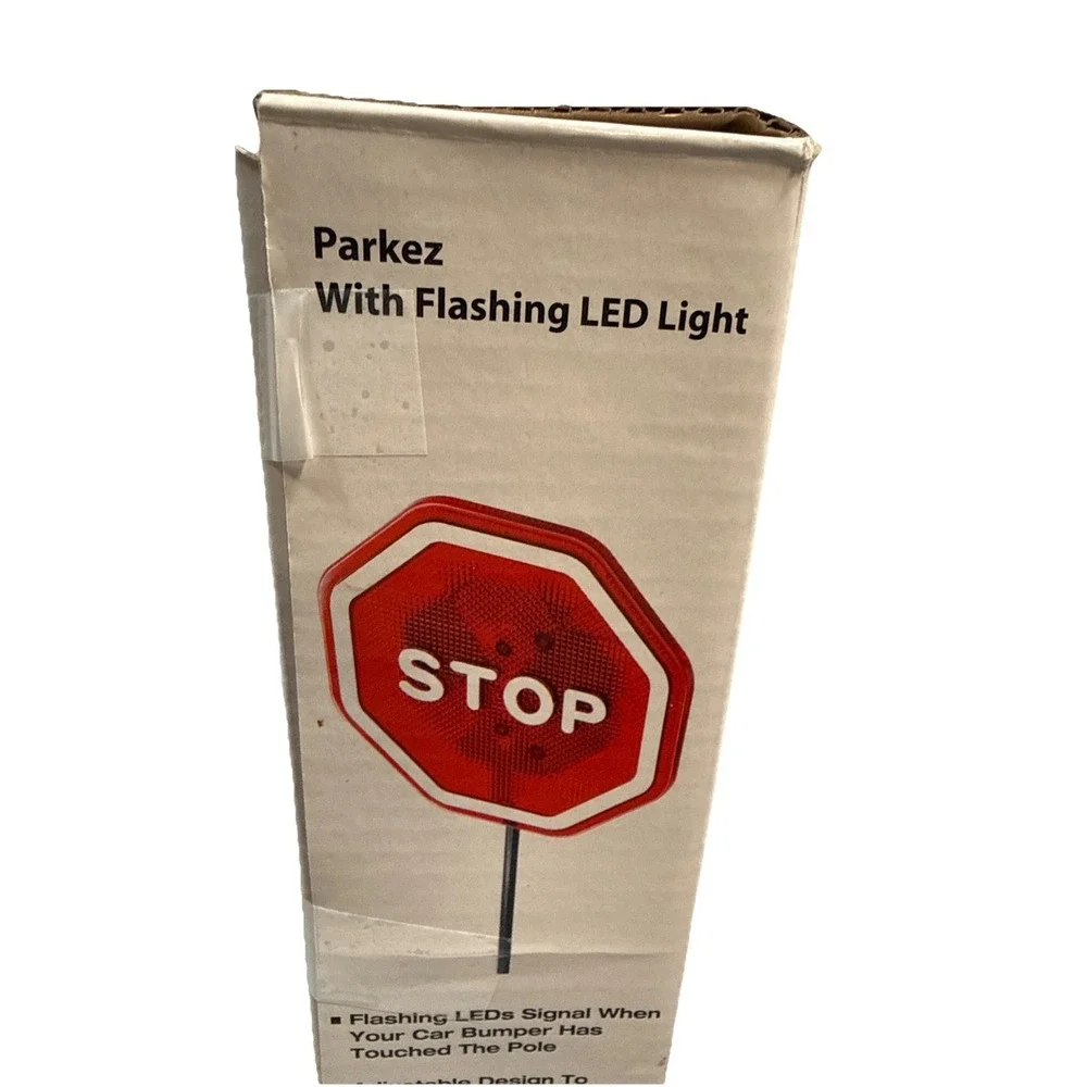 Flashing LED Flashing Light Parking Stop Sign For Garage Parkez Weighted Safety